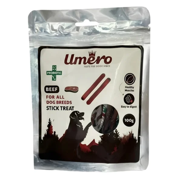 تشویقی سگ اومرو مدل مدادی طعم گوشت وزن 100 گرم